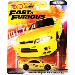 Hot Wheels NISSAN SKYLINE GT-R BCNR33 yellow - Fast & Furious - HW 1:64 HCP26 - Picture 1 of 2
