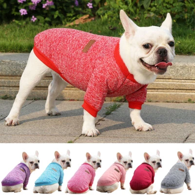 Haustier Hunde Katze Winter Warmes Fleece Weste Kleidung Welpe T -Shirt - ↲ - Bild 1 von 4