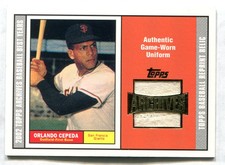 2002 TOPPS ARCHIVES ORLANDO CEPEDA UNIFORM SAN FRANCISCO GIANTS