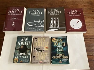 Ken Follett Lotto 7 Pz. Edizioni Varie Vedi titoli condizioni buone come da foto - Foto 1 di 11