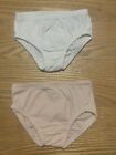 Baby GAP Girls Cream & Pink 6-12 Months Cotton Pull-On Knickers Pants X2