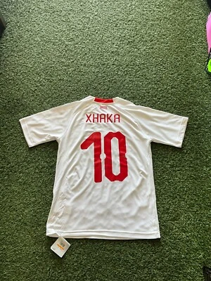Camiseta deportiva para hombre Puma Suiza visitante 17/18 Legend Xhaka #10- blanca Foto 1 de 4