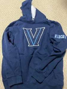 Youth Villanova Wildcats Blue Hoodie Boys Pullover Hoodie Sweatshirt - M (12-14) - Picture 1 of 3