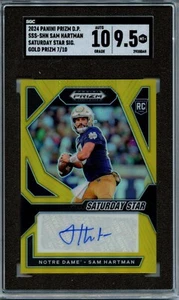 Panini Prizm DP Sam Hartman Saturday Star Sig Gold 2024/10 SGC 9,5 automático 10 - Imagen 1 de 1