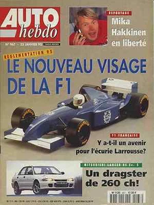 AUTO HEBDO n°967 25/01/1995 TOYOTA MR LANCER EVO2 IMPREZA 555 AUDI A4 - Imagen 1 de 1