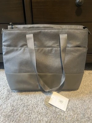 Pottery Barn Kids Gray Large Diaper Tote Bag with Shoulder Strap Brand New - Image 1 of 4