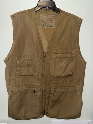 Vintage duck Unlimited utility Vest Brown Large zip up - Image 1 of 4