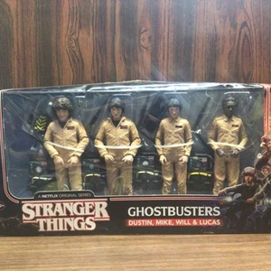 MCFARLANE TOYS NETFLIX STRANGER THINGS AS GHOSTBUSTERS 4 PACK FIGURES 2018. - Picture 1 of 10