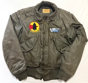 US Navy Faireconron Two VQ-2 USN Medium Cold Weather Flight Jacket MIL-J-83388A - Picture 1 of 14