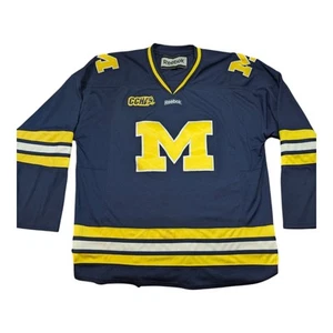 Reebok Michigan Wolverines NCAA Hockey Jersey Size XXL/TTG - Picture 1 of 9