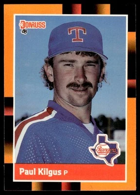 1988  Donruss Baseball's Best #111  Paul Kilgus   Texas Rangers - Image 1 of 2