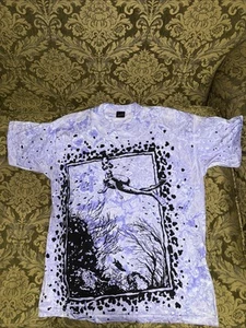 VGT Single Stitch AOP Underwater Diving Marine Ocean T-Shirt XL 90's - READ - Picture 1 of 10