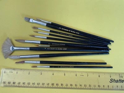 Job lot Crimson & Blake  artist  brushes 11  items   P2401 - Image 1 of 3
