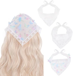 Yymobt Kerchief Headbands Bandana, 3 PCS Hair Bandanas for Women Boho, Butter... - Picture 1 of 6