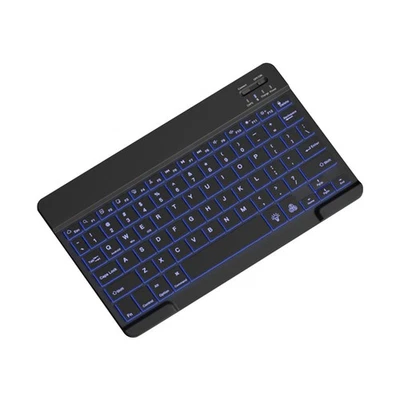 10--Tastatur mit Hintergrundbeleuchtung, Bluetooth, Tragbare -Stummscha4776 - Bild 1 von 4