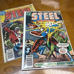 DC Comics STEEL THE INDESTRUCTIBLE MAN Sept No 4 April No 2 1978 .35 - Picture 1 of 6