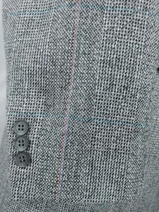 Blazer Abrigo Deportivo Haggar Gris Tweed Chaqueta Para Hombres 42R Azul Verde Marrón Ventana - Imagen 1 de 17
