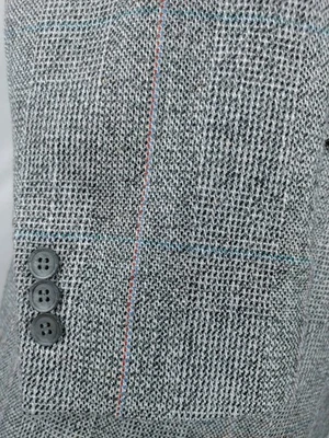 Blazer Abrigo Deportivo Haggar Gris Tweed Chaqueta Para Hombres 42R Azul Verde Marrón Ventana Foto 1 de 4