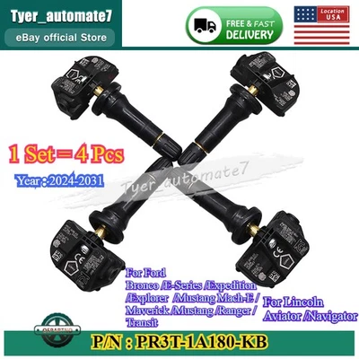 Set of 4 TPMS For FORD F-250/350 Super Duty Maverick E-Series 433MHz 2024-2029 - Image 1 of 4