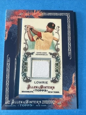 2011 Topps Allen & Ginter's - Framed Mini Relics Jed Lowrie #AGR-JLO (MEM) - Image 1 of 2