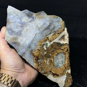 5Lb 15oz Rare Blue Tahoma Agate Jasper Lapidary Rough Washington State - Picture 1 of 12