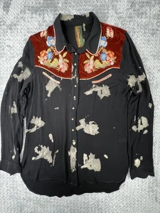 Aratta Silent Journey Miss Texas Floral Embroidered Western Floral Size Small - Bild 1 von 11