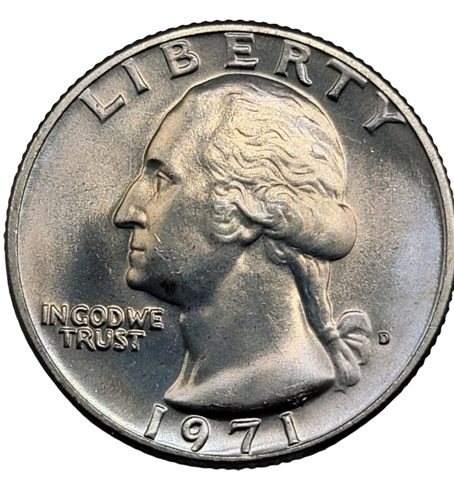 1971-D Washington Quarter FS-101 DDO RPM-001 Variety Die Chips Cherrypickers MS - Image 1 of 4