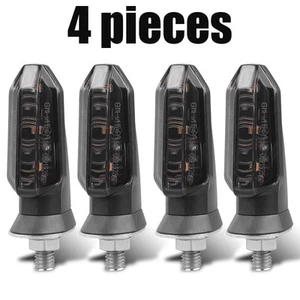 4X Luces intermitentes LED intermitentes de señal de giro para motocicleta para Kawasaki ZX636 KLX250S KLR650 - Imagen 1 de 11