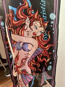 Bufanda bufanda de seda 100 % Ed Hardy de Christian Audigier 86"" X 13"" NUEVA - Imagen 1 de 9