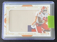 2021 National Treasures Collegiate Travis Etienne Jr 3-Color RC Patch 8/10