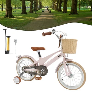 16 inches Kid's Bike Child Bicycle fit Ages 7-9 Years Boys and Girls with Basket - Picture 1 of 14