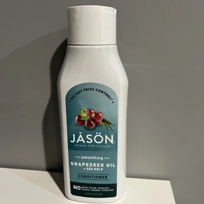Aceite de semilla de uva suavizante Jason + acondicionador de algas marinas 16 fl oz Liq Foto 1 de 2