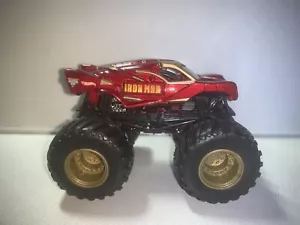 Iron Man 1:64 Monster Jam Hot Wheels Truck RARE Free Shipping - Picture 1 of 6