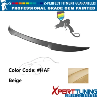 Fits 19-25 Nissan Altima Sedan M4 V Style Trunk Spoiler Wing Lip ABS #HAF Beige Foto 1 de 4