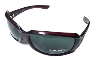 DKNY 4018 Sunglasses Red/Maroon Frame with Green Lenses - Picture 1 of 1