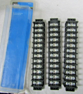 ✌ 3) NEW IDEAL TERMINAL STRIP 12 CIRCUITS 30 AMPS 600V MODEL 89-212 LOT OF 3 - Image 1 of 4