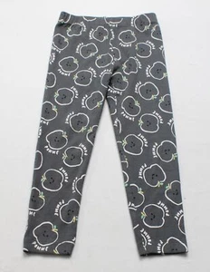 John Lewis Kid's Anyday Cotton Pomme Jersey Ankle Leggings JL3 Gray Size 3-4 Yrs - Picture 1 of 4