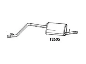 SILENZIATORE MARMITTA POSTERIORE AUTOBIANCHI Y10 1.0 FIAT PANDA 750 900 1.0 1.1 - Foto 1 di 1
