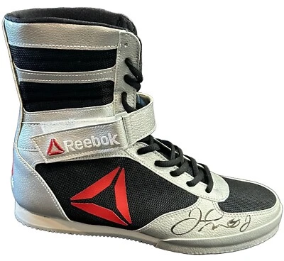 Floyd Mayweather signed Reebok boxing shoe autograph Beckett witness BAS COA - Image 1 of 4
