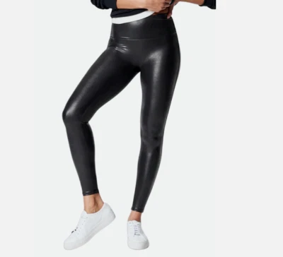 ЛЕГГИНСЫ SPANX ИЗ ЧЕРНОЙ ИСКУССТВЕННОЙ КОЖИ РАЗМЕР M - Изображение 1 из 4