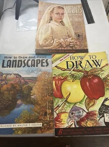 Vintage Walter T. Foster Art Instruction Books  Lot of 3 - Picture 1 of 4