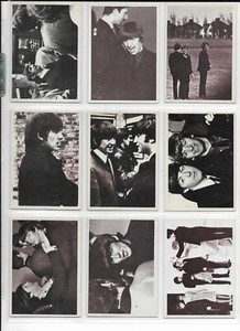 1964, Beatles, Hard Day's Night Movie Card Set, 55 Cards, All Fronts Shown Clean