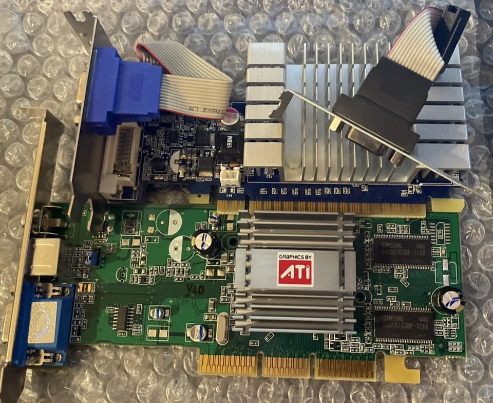 NVIDIA GeForce 8400 GS + ATI Radeon 9200SE - 2x Retro Gaming Graphics Cards - Image 1 of 1