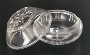 Vintage Glas Schale + Deckel 60er Deko Schliff Sammlung Auflösung Rar - Bild 1 von 5