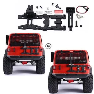 Spare Tire Rack Bracket + LED Tail Lamp For AXIAL SCX10 III Wrangler RC Car - Picture 1 of 8