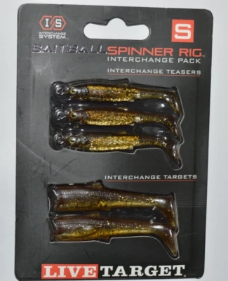 Koppers Live Target Baitball Spinner Rig Interchange Pak Teasers ámbar oscuro dorado Foto 1 de 3