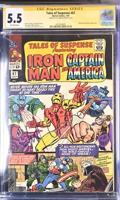 TALES OF SUSPENSE #67 - 7/65 - SIGNATURE SERIES -SIGNED BY KIT HARINGTON CGC 5.5 - Image 1 of 2