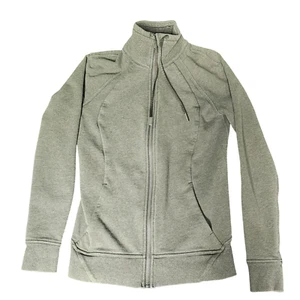 Lululemon Sweater Women Sm Heather Green Huddle Hustle Full Zip Yoga Athleisure - Picture 1 of 13