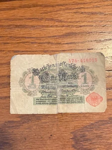 DEUTSCHLAND 1 Mark Banknote 1914 - Bild 1 von 2