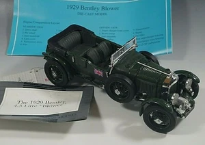 FRANKLIN MINT 1929 BENTLEY 4.5 LITRE BLOWER MODEL 1:24 SCALE NM CONDITION - Picture 1 of 10